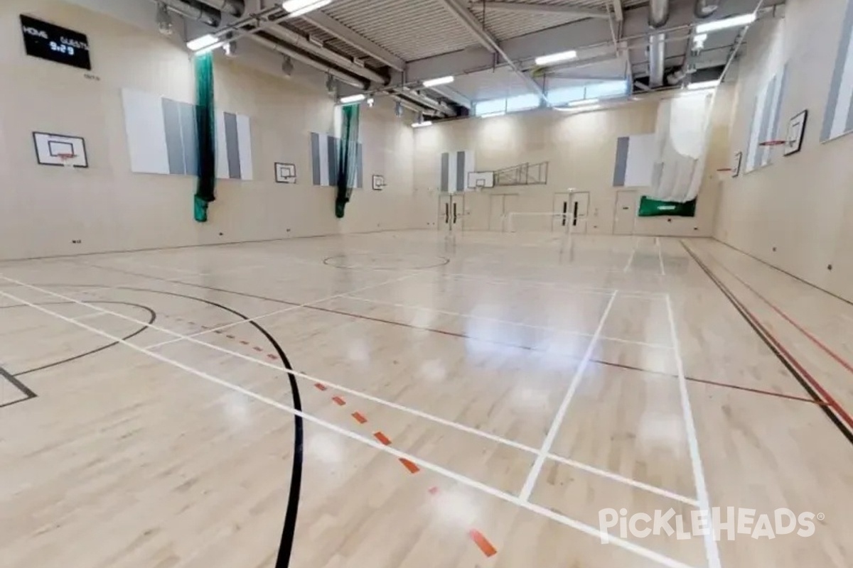 Photo of Pickleball at The Charter School Sports Hall Entrance